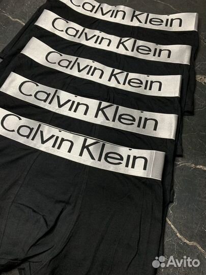 Трусы мужские черные calvin klein