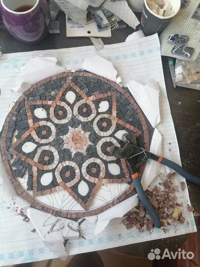 Панно из натурального камня