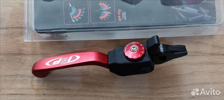 Рычаг IGP тормоза (складной) CNC красный