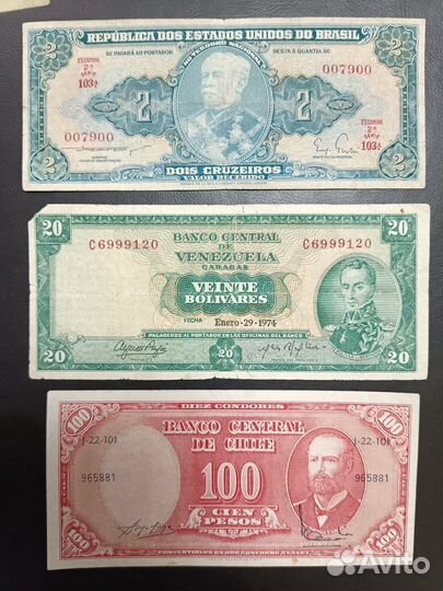 Банкноты стран Америки