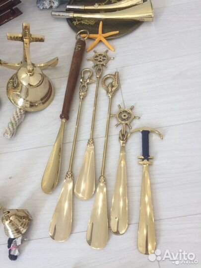 Ложки для обуви Рынды Якоря Штурвалы и др