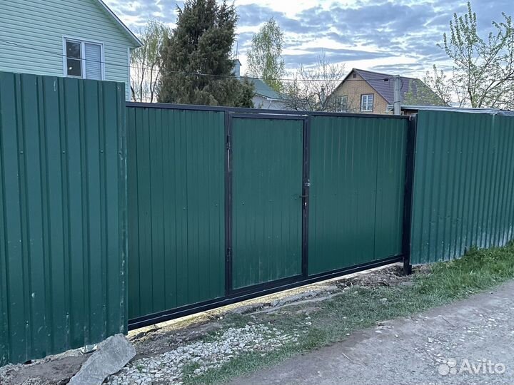 Откатные ворота. Изготовление и монтаж