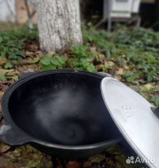 Казан чyгунный 8л