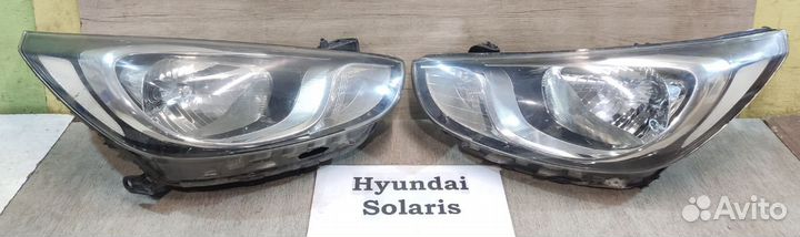 Фара комплект Hyundai Solaris, 2012г