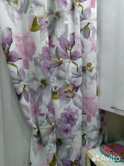 Комплект штор с тюлью