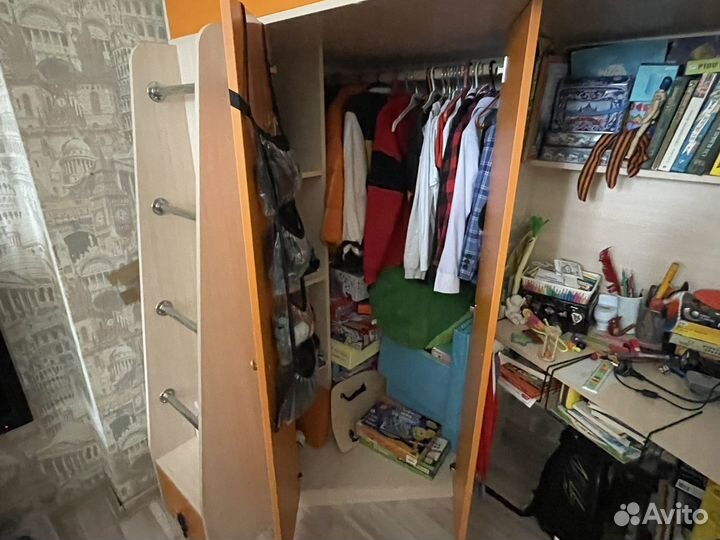 Детская кровать чердак с рабочим местом