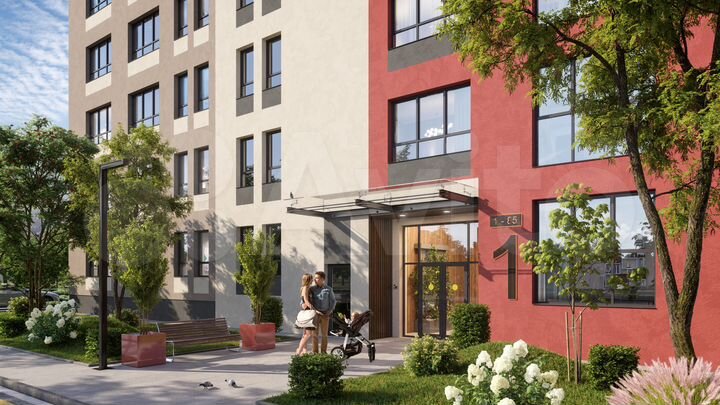 1-к. квартира, 46,8 м², 5/5 эт.