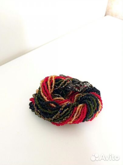 Ожерелье колье из бисера