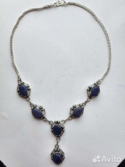 Колье с сапфирами
