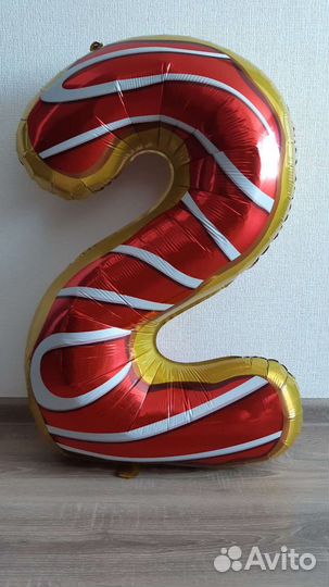 Шар цифра 1 и 2 на детский день рождения