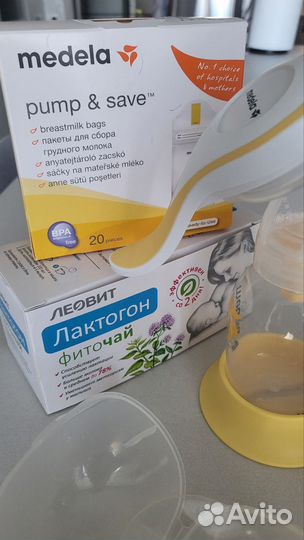 Молокоотсос Medela и бутылочки со смартсоской