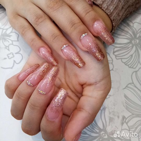 Наращивание ногтей гелем шиллак (гель-лак)