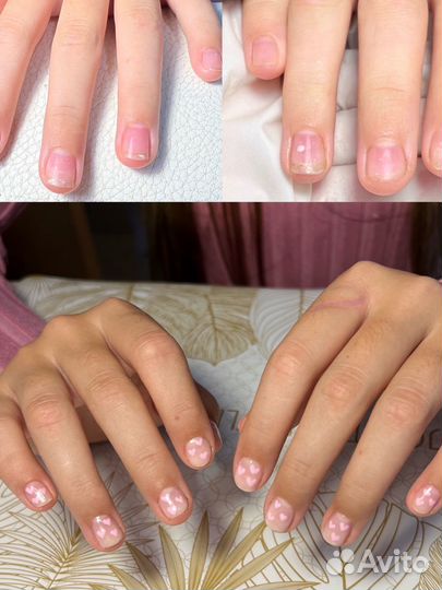 Маникюр наращивание на дому