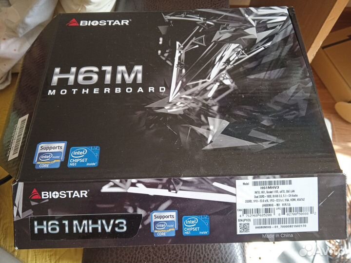 Продам материнскую плату Biostar H61M новая