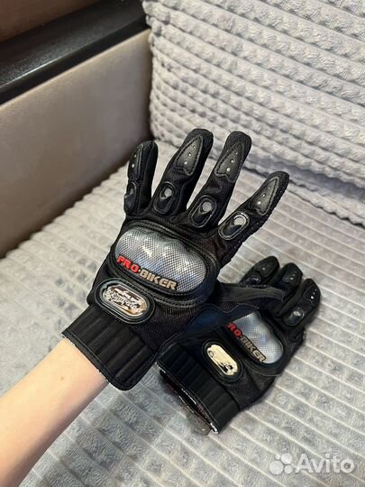 Перчатки байкерские