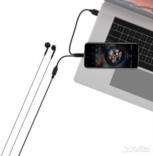 Адаптер Devia Jet Audio Lightning to 3.5mm + заряд
