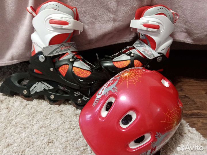 Детские ролики и шлем
