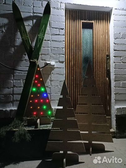 Ёлка интерьерная деревянная