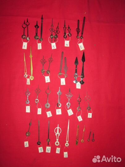 Старинные настенные часы, стрелки