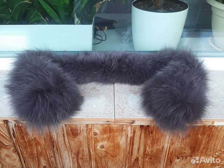 Меховой воротник песец