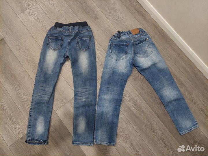 Джинсы на мальчика 140-150