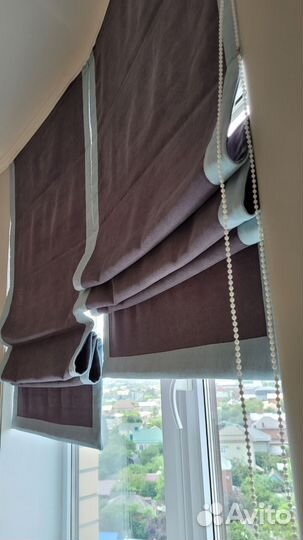 Римские шторы на электроприводе на заказ