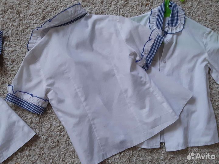 Рубашки школьные 116- 122