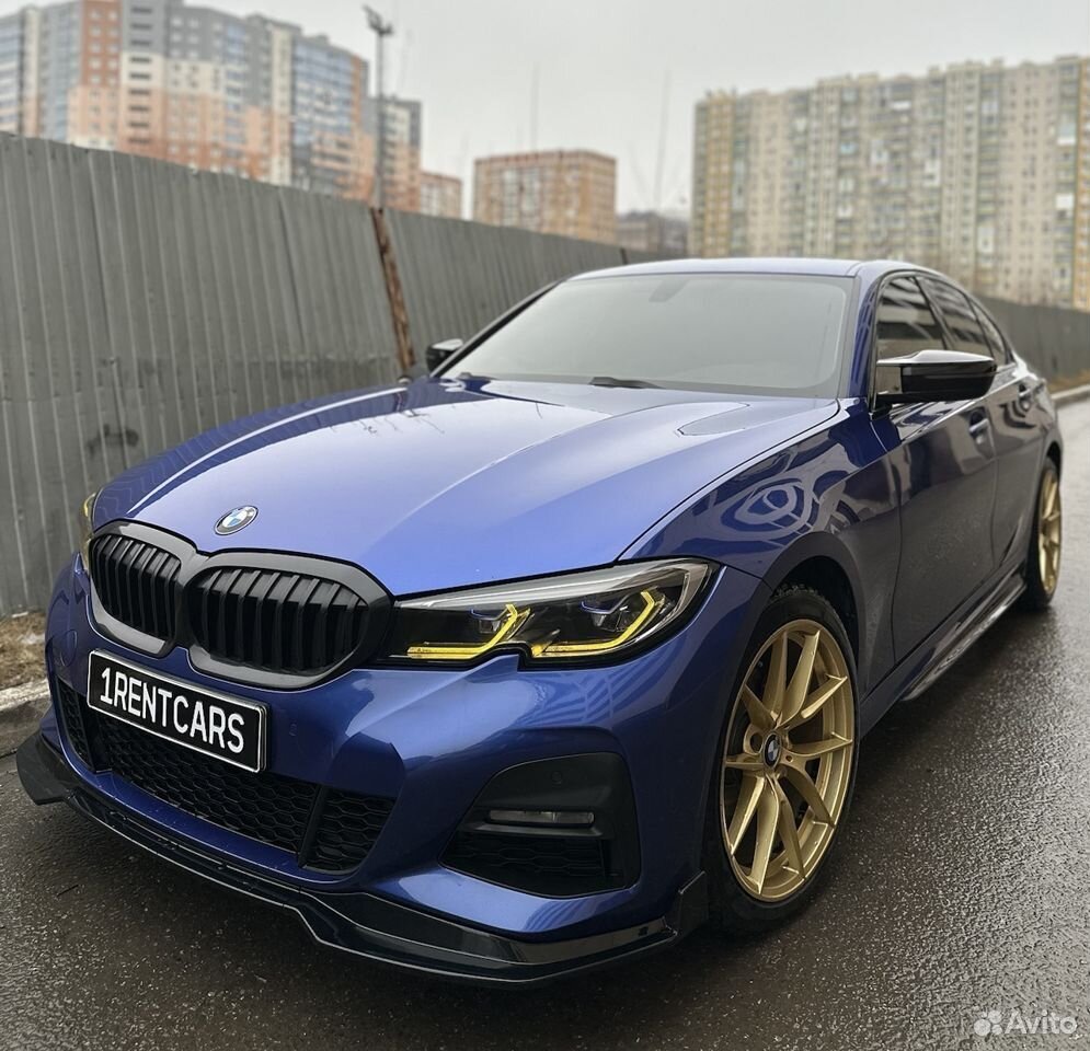 DRL модули желтые на bmw g20 laser