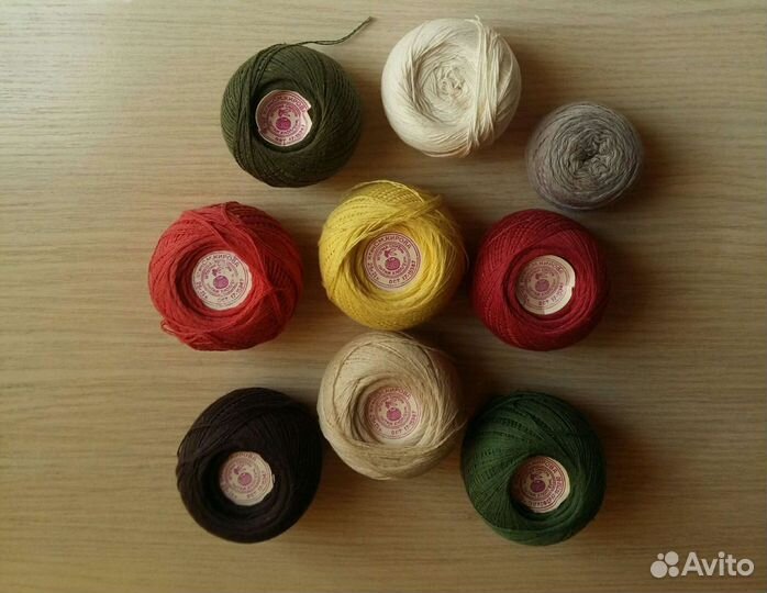 Нитки х/б Сирень штопка