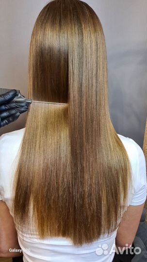 Модель на кератиновое выпрямление волос