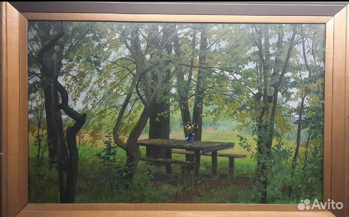 Картина, холст масло, рама