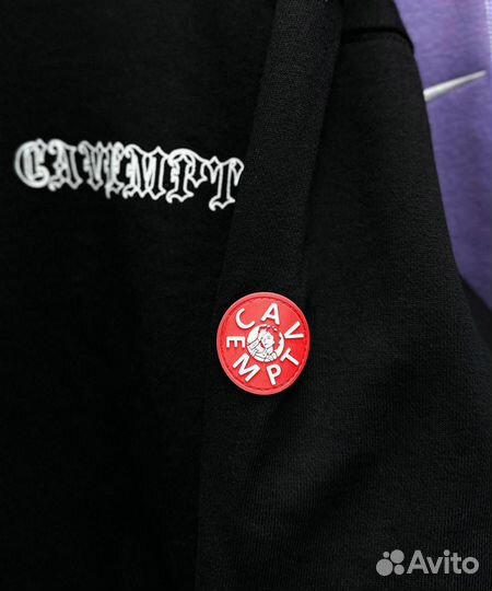 Худи черное Cav Empt с репродукцией