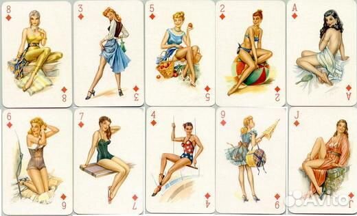 Игральные карты в стиле Pin-Up «Sweetheart» гдр