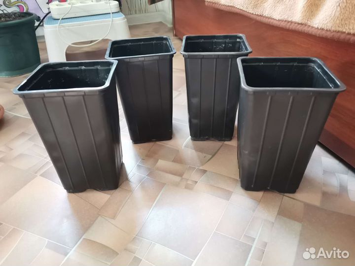 Горшки пластик