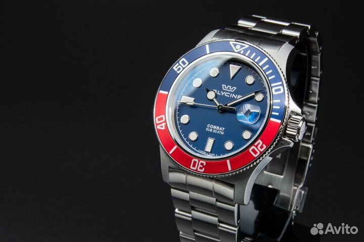 Часы Glycine Combat SUB Швейцария новые
