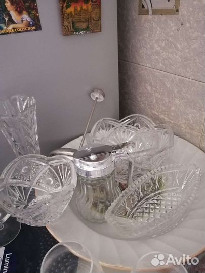 Блюдо, хрусталь, стекло, посуда, тарелки