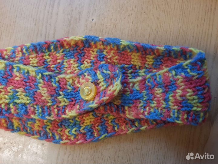Повязка на голову новая,вязаная
