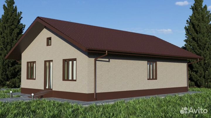 Альбом Проект одноэтажного дома - 122,78 м2