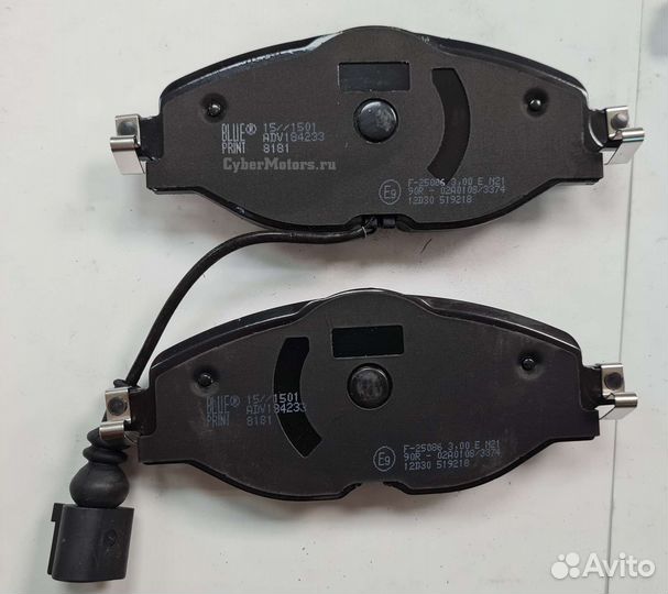 Колодки тормозные передние A3/octavia/golf/passat