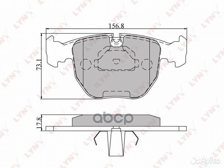 Колодки тормозные дисковые перед BD1401 LYN