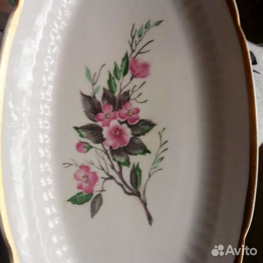 Блюдо овальное СССР винтаж