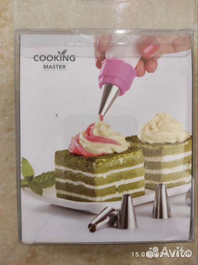 Кондитерский мешок с насадками для выпечки