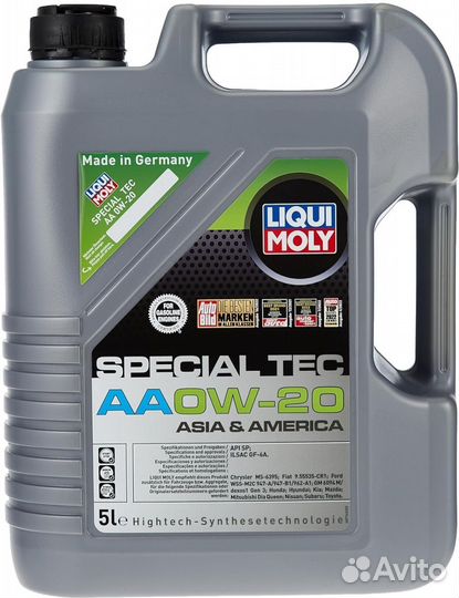 Масло моторное Liqui Moly Special Tec AA 0W-20