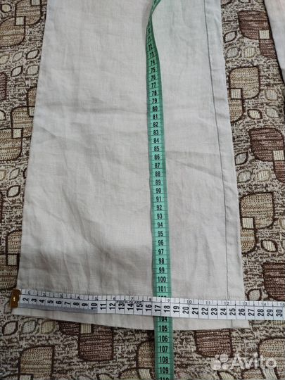 Льняные брюки на высоких 44-46