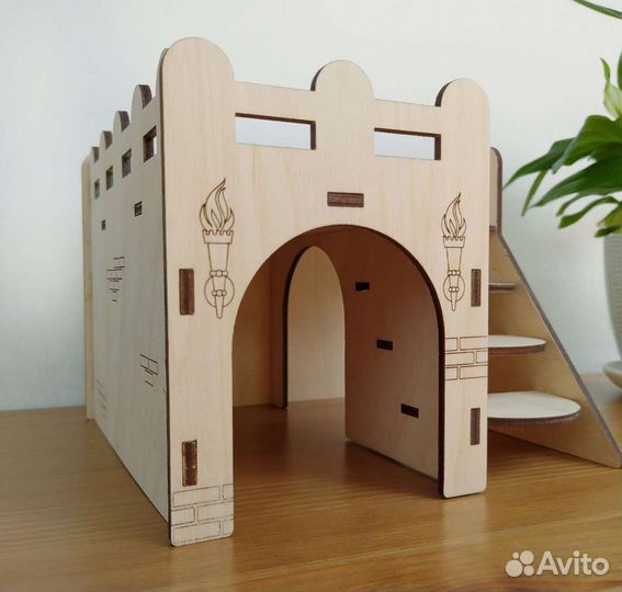 Деревянный домик для грызунов