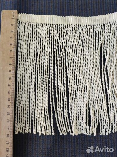Отрезы ткани хлопок лён трикотаж бахрома