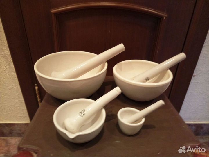 Ступка фарфоровая с пестиком