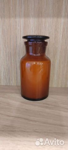 Тёмная банка / склянка, стекло