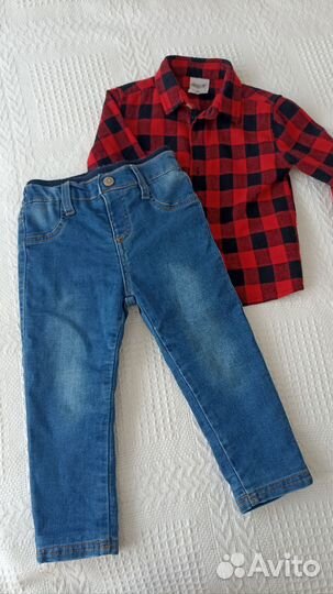 Рубашка для мальчика, джинсы для мальчика
