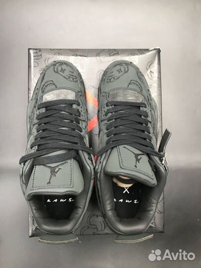 Кроссовки Nike Air Jordan 4 Black Kaws